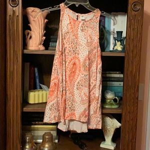 Old Navy NWT orange paisley tank XS